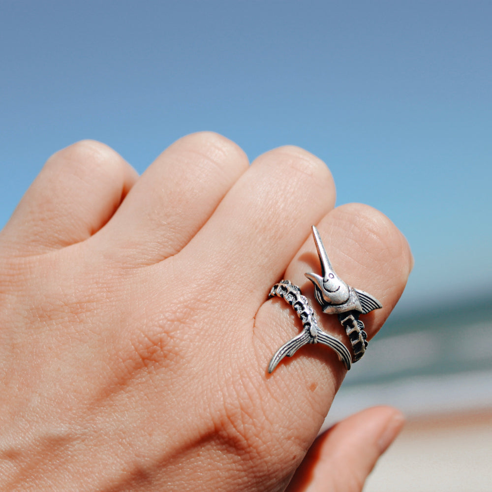 Sterling Silver Sail Fish Ring
