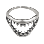 Shark Jaw Ring - Sterling Silver
