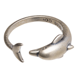 Sterling Silver Vintage Dolphin Ring
