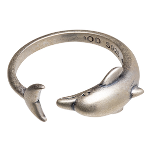 
            
                Load image into Gallery viewer, Sterling Silver Vintage Dolphin Ring
            
        