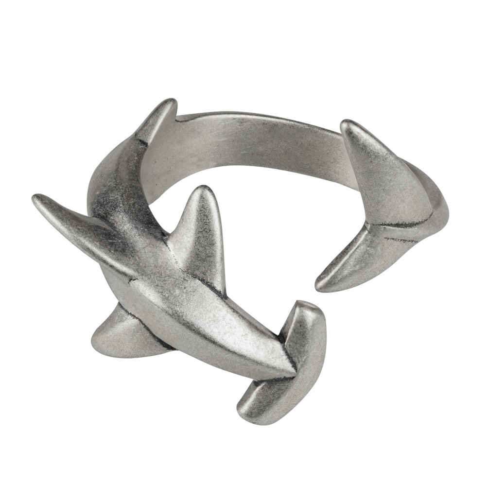 
            
                Load image into Gallery viewer, Sterling Silver Hammerhead Ring
            
        