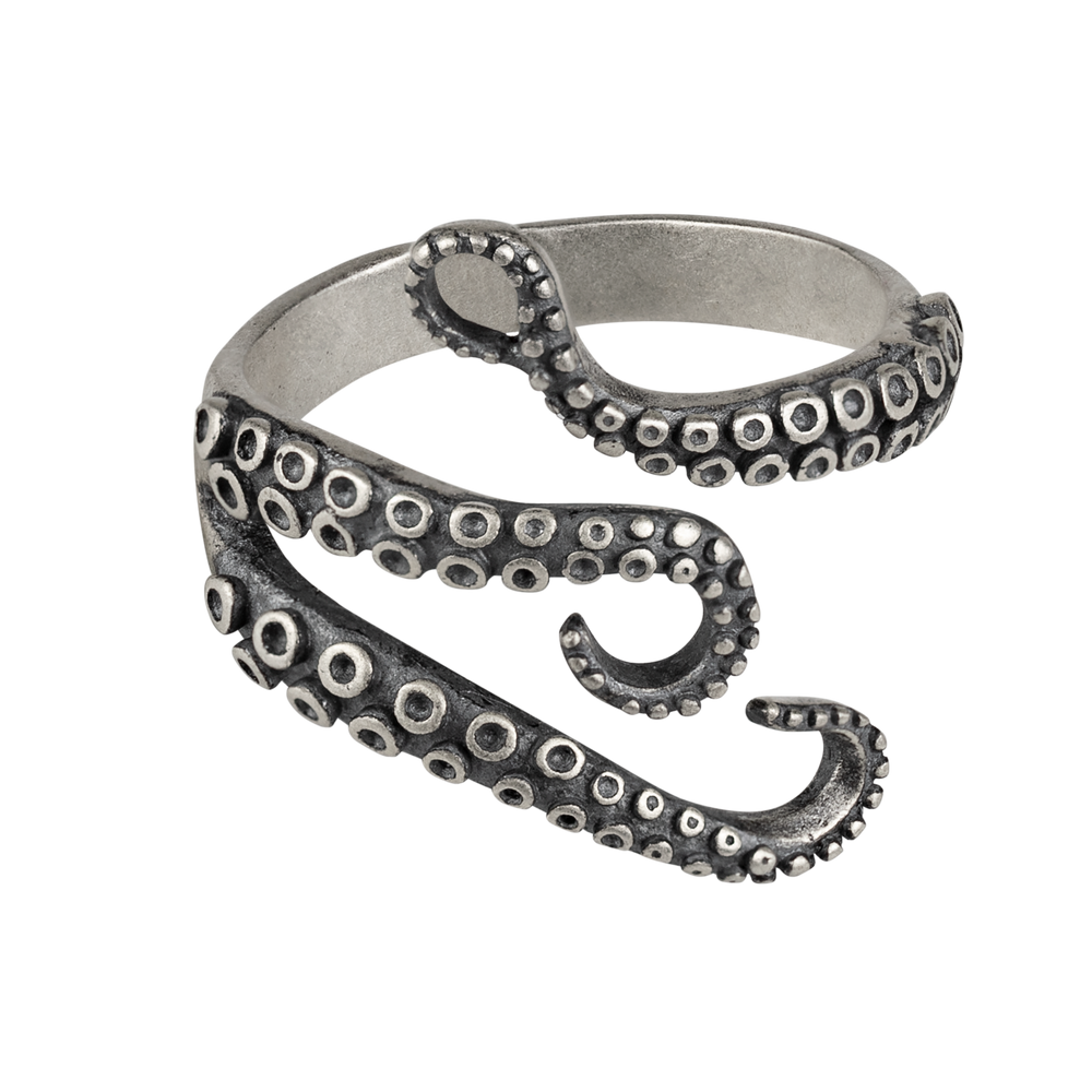 Sterling Silver Octo Tentacle Ring