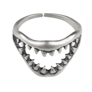 Shark Jaw Ring - Sterling Silver