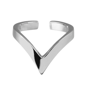Sterling Silver Geometric Love Ring